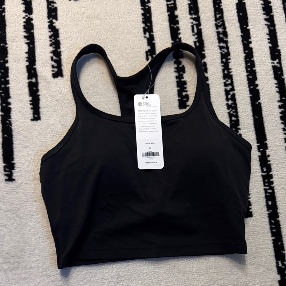 CRZ YOGA Black Crop Top